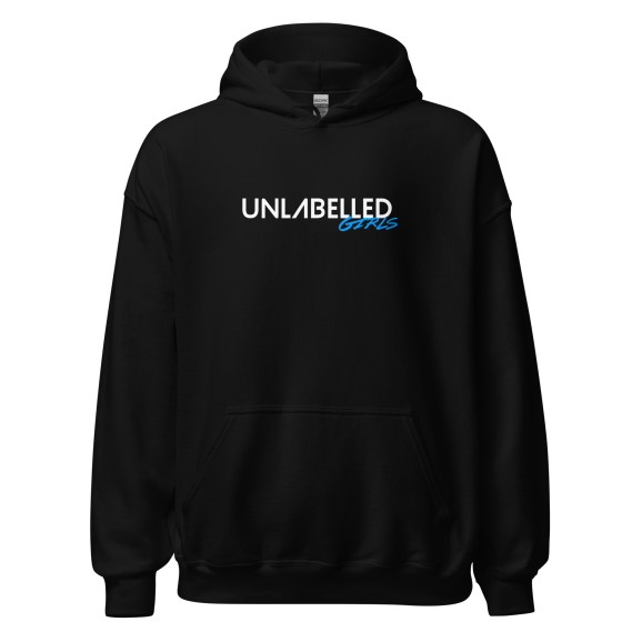 Unlabelled Girls - Black Unisex Heavy Hoodie image